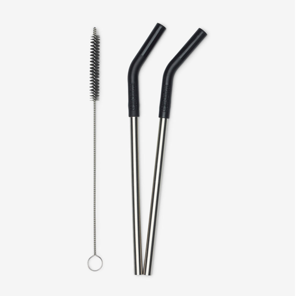 Everyday Straw 2-Pack with Brush - Black R7