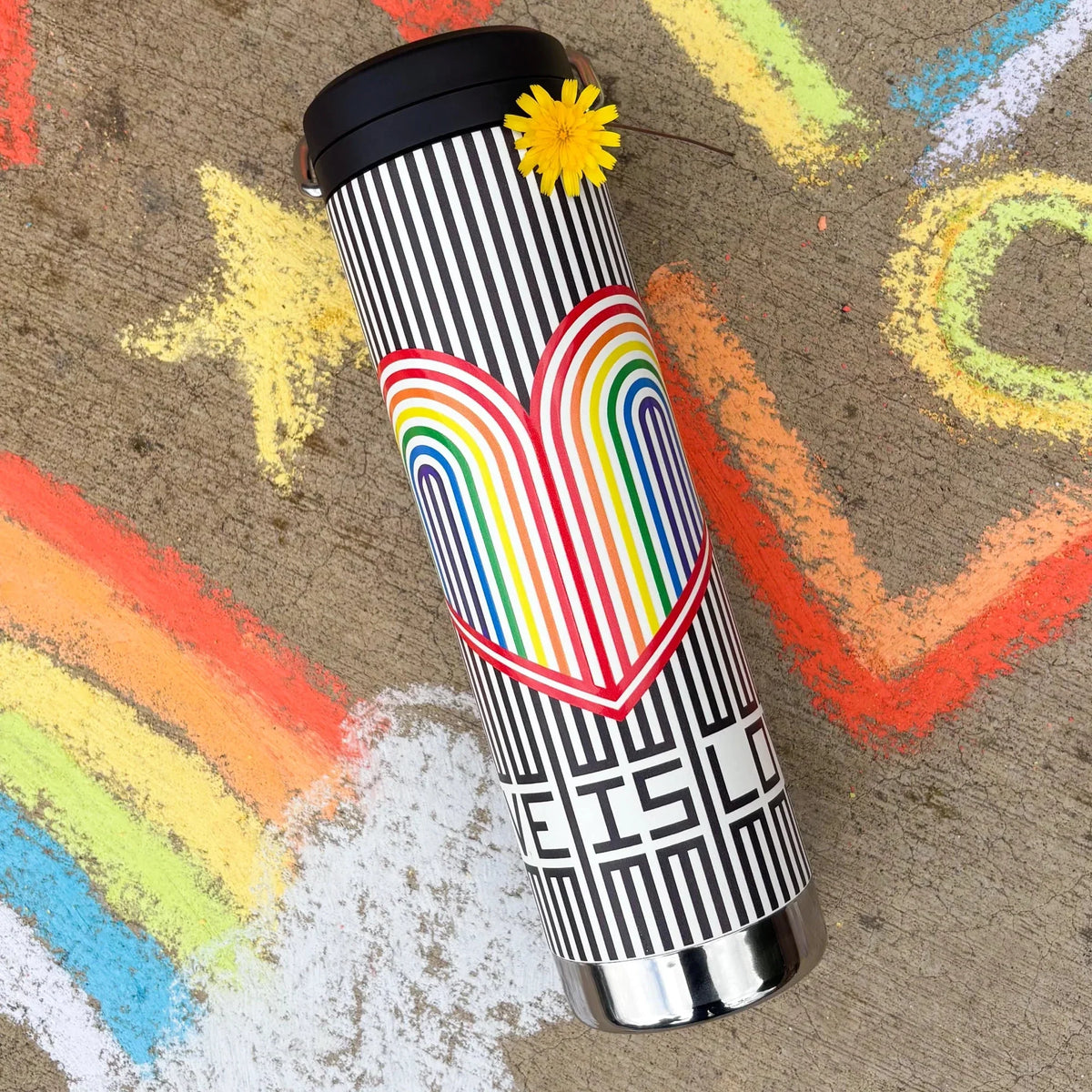 20oz TKWide with Twist Cap - Pride Stripes - On-the-Go Companion