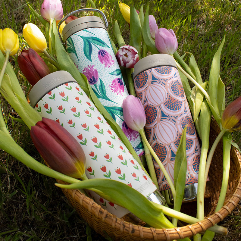 16oz TKWide with Cafe - Red Tulips - On-the-Go Companion